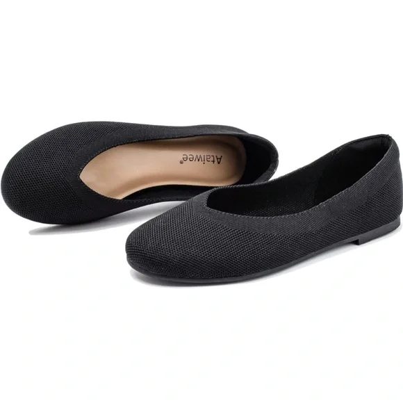 Ataiwee Women's Pointed Toe Flats Wide Width Ataiwee Shoes